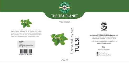 The Tea Planet Tulsi Syrup 700 ml